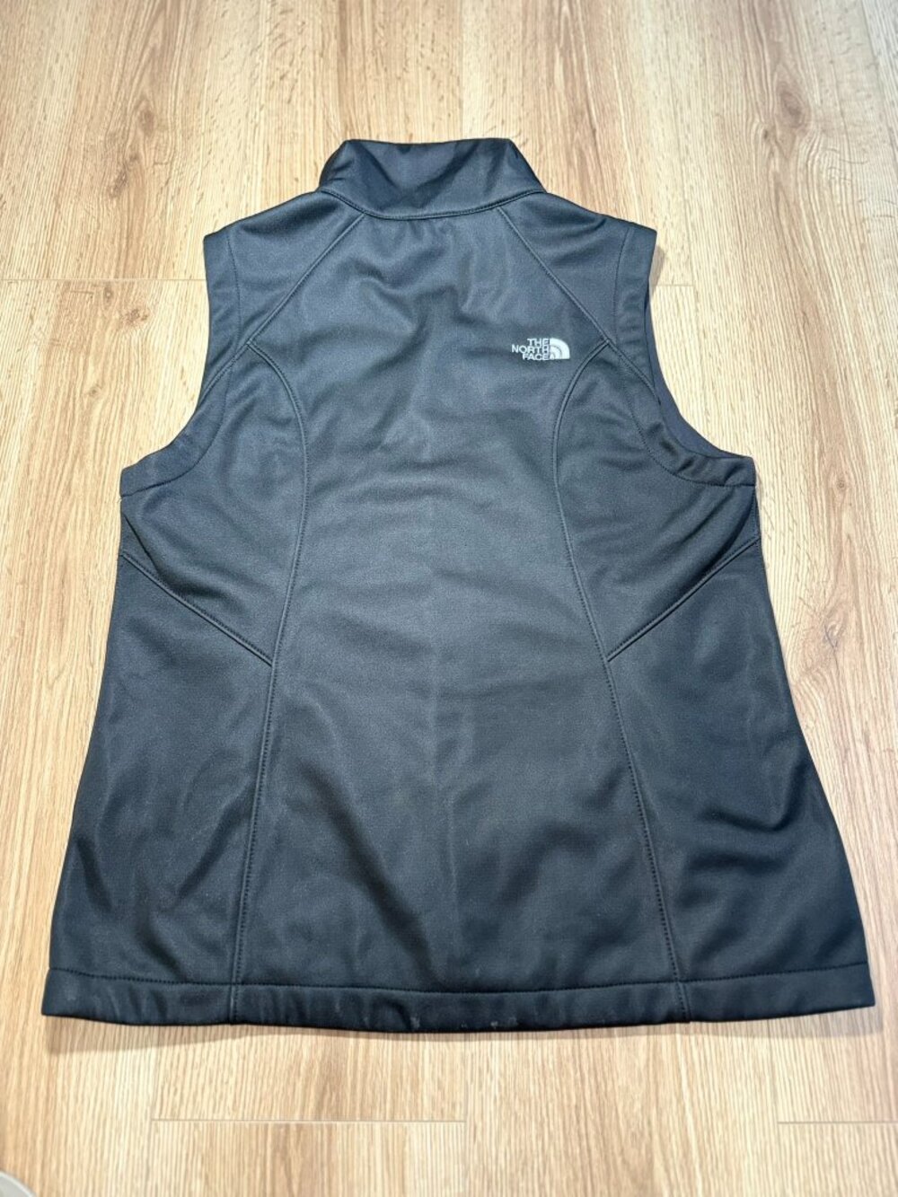 The North Face Womens Black Soft Shell Vest WindWall Full Zip Size M